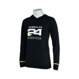 W150 訂購團體女裝有帽跑步長袖T恤 訂製緊身運動服 運動衫批發商     黑色 W150 訂購團體女裝有帽跑步長袖T恤 訂製緊身運動服 運動衫批發商     黑色